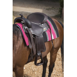 Westride Navajo Teppich Baumwolle/Acryl Roze / zwart / wit