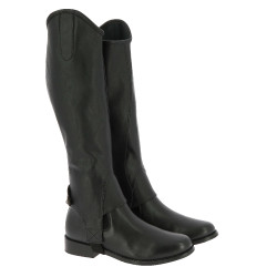 Mini-chaps Norton Stretch gegranuleerd Zwart