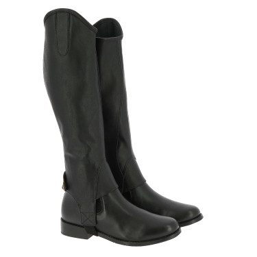 Mini-chaps Norton Stretch gegranuleerd Zwart