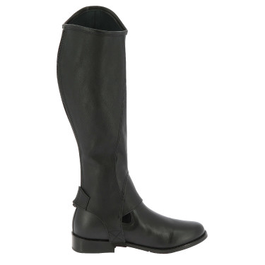 Mini-chaps Norton Stretch gegranuleerd Zwart