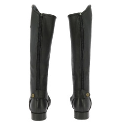 Mini-chaps Norton Stretch gegranuleerd Zwart