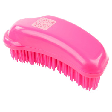 Anatomische multifunctionele borstel Hippo-Tonic Fuchsia Roze