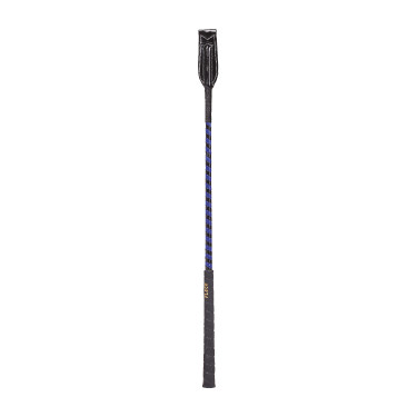 Fleck zweep lakleer 55 cm Blauw / zwart