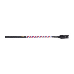 Fleck zweep lakleer 55 cm Rood / wit / blauw