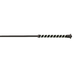 Dressuurzweep Whip & Go Diamond nylon handvat Zwart