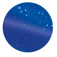 Ronde metalen roskam fluo met glitter Blauw Ronde metalen roskam fluo met glitter Blauw