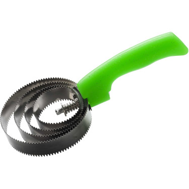 Ronde metalen roskam fluo met glitter Groen