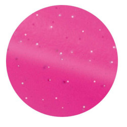 Ronde metalen roskam fluo met glitter Roze