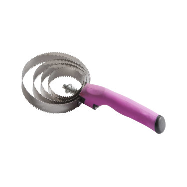 Ronde metalen roskam met Soft-handvat Roze Ronde metalen roskam met Soft-handvat Roze