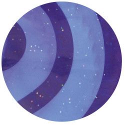 Ovale glitters rubberen rosborstel kind Violet Ovale glitters rubberen rosborstel kind Violet