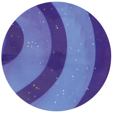 Ovale glitters rubberen rosborstel kind Violet Ovale glitters rubberen rosborstel kind Violet