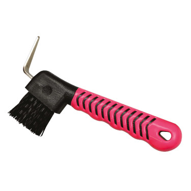 Hoefkrabber Soft Hand Zwart / fuchsia Hoefkrabber Soft Hand Zwart / fuchsia