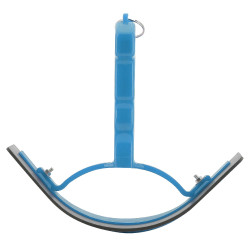 Gebogen warmte mes P.V.C. Blauw