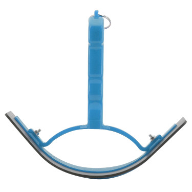 Gebogen warmte mes P.V.C. Blauw