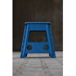 Opvouwbare kruk-trapje Hippo-Tonic Grip Turkoois Blauw