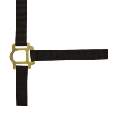 Nylon halster met dubbele dikte en gespen Norton Zwart