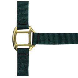 Nylon halster met lederen voering Norton Donkergroen