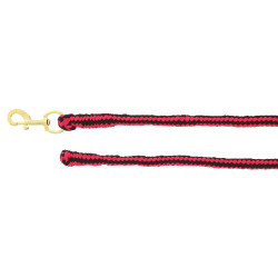 Polypropyleen halstertouw Soft Framboos / zwart Rood Polypropyleen halstertouw Soft Framboos / zwart Rood