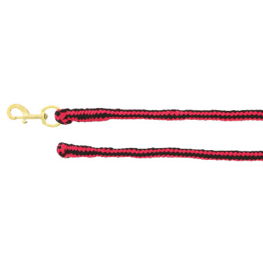 Polypropyleen halstertouw Soft Framboos / zwart Rood Polypropyleen halstertouw Soft Framboos / zwart Rood