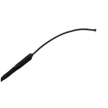 Dressuurzweep Whip & Go metalen dop Zwart