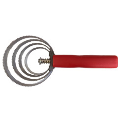 Ronde metalen roskam
