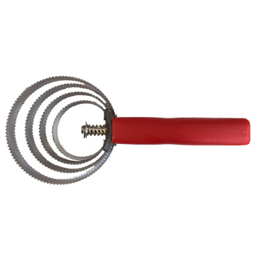 Ronde metalen roskam
