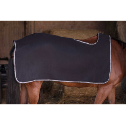 Zadeldeken Riding World fleece Zwart / grijs Zadeldeken Riding World fleece Zwart / grijs