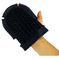 Handschoen met borstel + roskam Roze