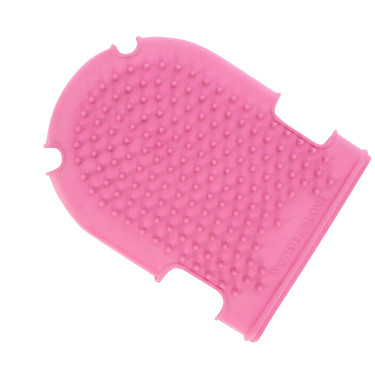 Handschoen met borstel + roskam Roze Handschoen met borstel + roskam Roze
