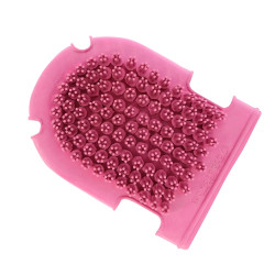 Handschoen met borstel + roskam Roze Handschoen met borstel + roskam Roze