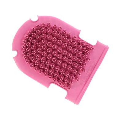 Handschoen met borstel + roskam Roze Handschoen met borstel + roskam Roze