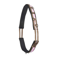 Nylon werk-singel Imperial Riding Deluxe Extra Capp. / wit Roze Nylon werk-singel Imperial Riding Deluxe Extra Capp. / wit Roze