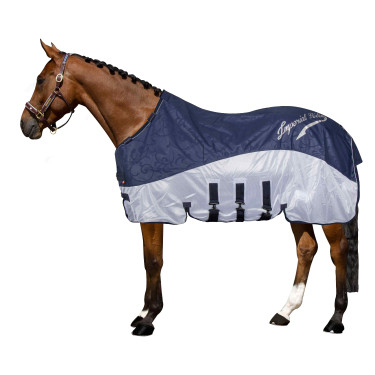 Vliegendeken en regenhoes Imperial Riding Super-dry Marineblauw Vliegendeken en regenhoes Imperial Riding Super-dry Marineblauw