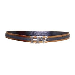 HV Polo Isabelle-riem Marine / bruin Blauw