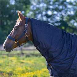 Vliegendeken met afneembare hals Imperial Riding Reese Marineblauw