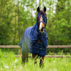 Vliegendeken met afneembare hals Imperial Riding Reese Marineblauw