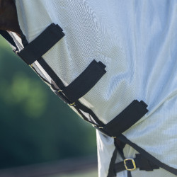 Vliegendeken met afneembare hals Imperial Riding Reese Zilvergrijs