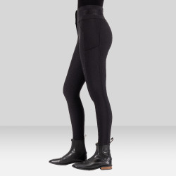 Euro-Star Athletic Luxe FullGrip rijbroek Zwart Euro-Star Athletic Luxe FullGrip rijbroek Zwart