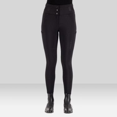 Euro-Star Athletic Luxe FullGrip rijbroek Zwart Euro-Star Athletic Luxe FullGrip rijbroek Zwart