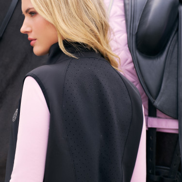 Mouwloos vest Imperial Riding Sporty Air dames Zwart