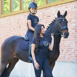 Imperial Riding Hally kindershirt met korte mouwen Zwart Imperial Riding Hally kindershirt met korte mouwen Zwart