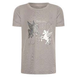 T-shirt Imperial Riding Star Sky kind Houtskool Grijs