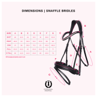 Hoofdstel met Engelse neusriem Imperial Riding Zwart / zwart