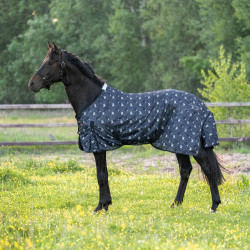 Vliegen deken Imperial Riding Carlys Grijze pixie dust AOP Motieven