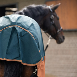 Imperial Riding Customized outdoor deken zonder hals Donkergroen / vos