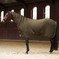 Fleecedeken met hals Imperial Riding Fundamental Olijfgroen
