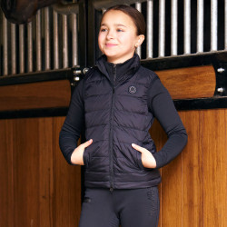 Verwarmde mouwloze bodywarmer Imperial Riding kids Zwart