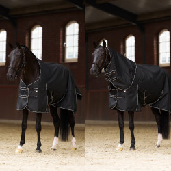 Imperial Riding Basic paddockdeken met afneembare hals 400 g Zwart