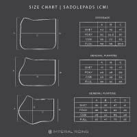 Zadelpad Imperial Riding Basic Cotton GP Wit