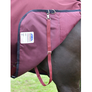 ComFiTec Essential Turnout Weatherbeeta 50g combo deken Bordeaux / marineblauw
